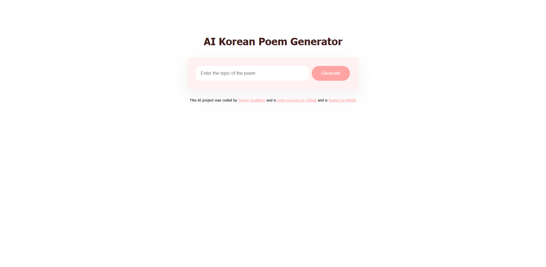 Korean Quote Generator App Preview Image