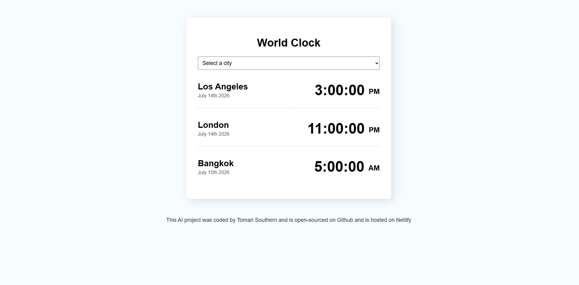 Local Timezone App Preview Image